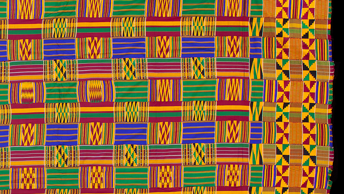 Kente Cloth African Fabric, Authentic African Handwoven Cloth, Fathia Fata  Nkrumah Design – African Beads & Fabrics