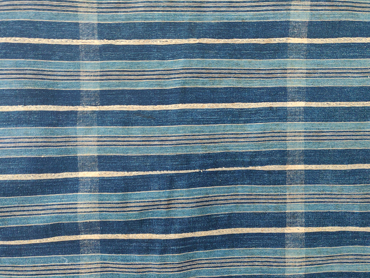 Ivory Coast Indigo Men's Cloth - Adire African Textiles